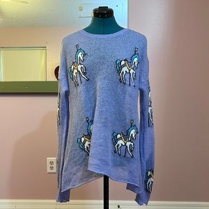 Wildfox Purple Carousel Sweater